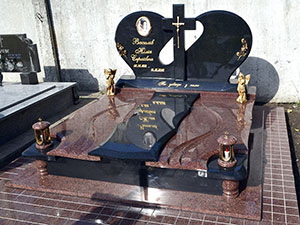 Пам'ятник гранітний для двох поховань перемишляни львівська область