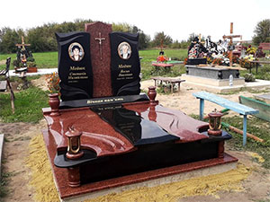 Пам'ятник гранітний для двох поховань трускавець львівська область