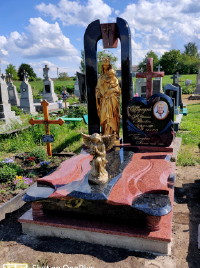 Пам'ятник гранітний для двох поховань буськ львівська область